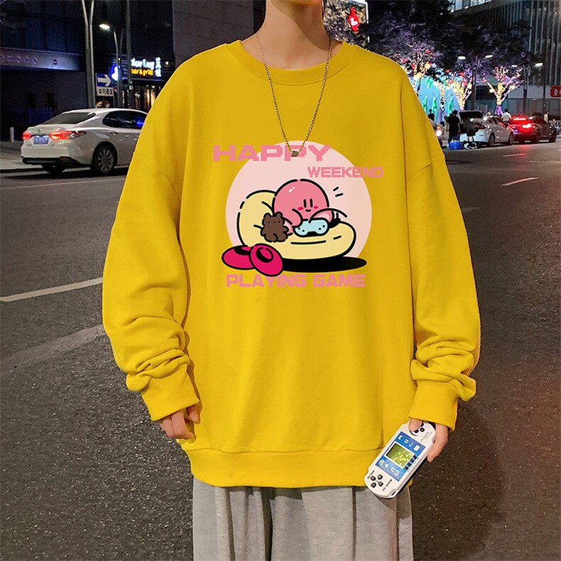 S6313-P28秋季圆领卫衣男大码韩版宽松长袖外套,男装卫衣,电商A040