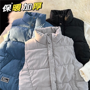 情侣男女同款潮流休闲宽松流行保暖加厚棉马甲B760-P55【特价】图片