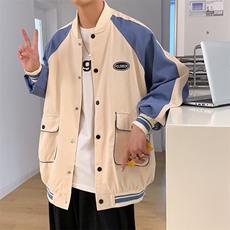 青春流行男春季文艺潮外套双层拼色夹克HY42P45，男装夹克，星座1116-2