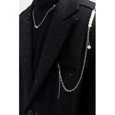[007]满天星西服男宽松发型师垫肩西装外套男A079-8253-P59，男装西服套装，电商A079