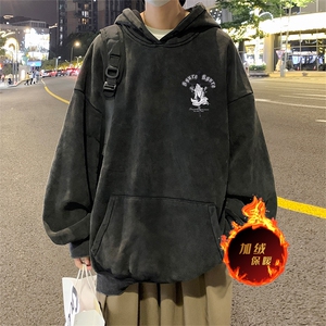 直播品质 500克重磅美式做旧水洗卫衣 SL1555-常规特P55加绒特P65图片