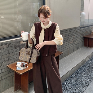 马夹阔腿裤两件套2C317A-8527-P175-K238图片