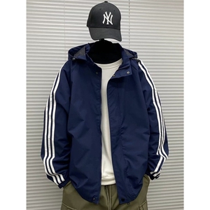 潮流简约时尚新款男女同款连帽薄夹克外套流行气质文艺HH1256 P38图片
