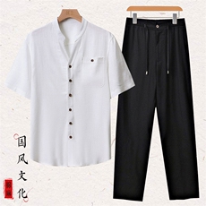 白色衣+黑色裤