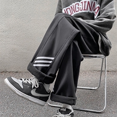 美式vibe休闲裤加绒高街男裤子韩版ins宽松直筒冲锋裤K5264-P38，男装休闲裤，星座512-2