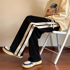 港风抖音品质欧绒大码休闲裤长裤直筒裤A014-DY2190-P60控88，男装休闲裤，电商A014