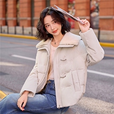 现货2025年冬季新款加厚短款韩版休闲棉衣保暖石墨烯棉衣，女装棉衣/棉服，悦祺