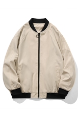 情侣潮大码宽松休闲多色光板夹克棒球服外套潮J7204P30【特价】，男装夹克，电商A007