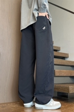 K2560-P452025秋季新款大码阔腿弯刀裤休闲长裤控79，男装休闲裤，星座109