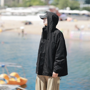 秋季连帽外套男士休闲大码夹克抽绳青年上衣新款266-JK9116-P80图片
