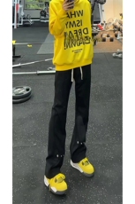 秋季美式高街运动铆钉休闲卫裤货号K2485特P4578，男装休闲裤，电商A063