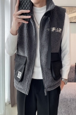 2024冬季加厚羊羔毛立领棉马甲背心外套男M501-p115控165，男装背心/马甲，电商D303