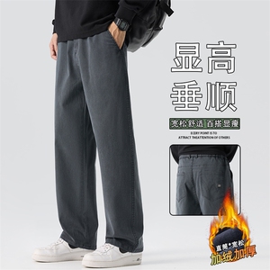 阔腿裤男士2025新款潮牌宽松直筒男装冬休闲运动长裤子JR6682-P60图片