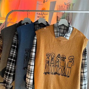 圆领针织马甲男潮流百搭休闲B08P32，男装背心/马甲，星座1116-2