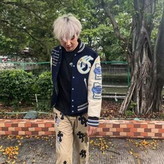 自主东洋1978乏登小獭棒球服vibe风秋冬加厚外套男女HH818P98，女装短外套，星座1013-5