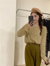 火爆补单毛毛亮片小衫，其它，唇蔻