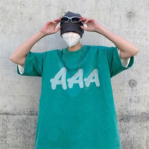 新款印花宽松版型短袖T恤A061-YJ6774-P40-控58图片
