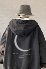 控价158牛仔棉衣男大码加绒羊羔绒牛仔棉服男棉袄NM53349-P140，男装棉衣，电商A040