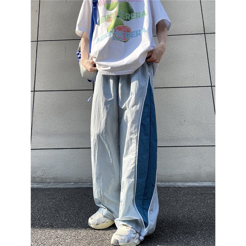 【现货】K783-P55控89多巴胺伞兵裤运动休闲裤撞色速干阔腿裤,男装休闲裤,星座612