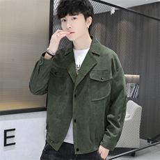 秋冬新款男士翻领灯芯绒休闲西服外套夹克男士上衣JK861-P60，男装夹克，星座1403B