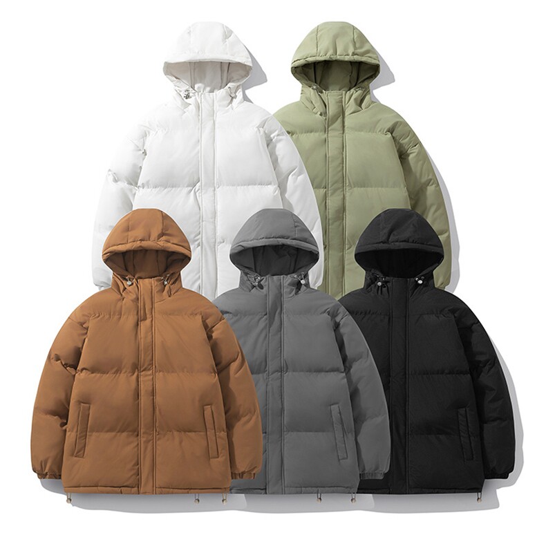 1506-1/M9891连帽款/P69潮牌男休闲百搭基础款纯色连帽绒外套棉服，男装棉衣，星座1506-1