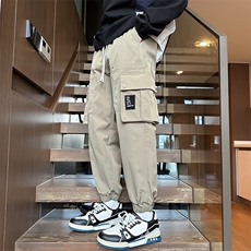 港风休闲裤宽松运动裤拖地裤束脚裤男KP863P55，男装休闲裤，星座1204-3