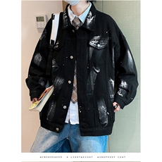 牛仔夹克男新款潮牌高街外套秋季高级感痞帅衣服JK231-P62，男装夹克，星座208-5