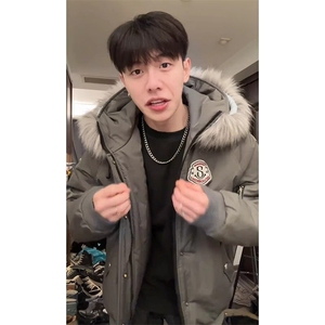 现货 美式宽松加厚工装保暖棉服可拆卸毛领MY809/P105图片