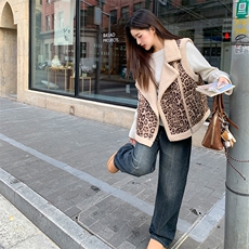 新款，豹纹马甲皮毛一体B081-8732-P125-K188，女装马甲，浙宝276（原081）