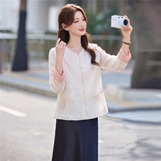 主推现货重工艺新款新中式春夏提花刺绣设计感时尚气质减龄两件套，女装套装/套裙，韩美纤衣