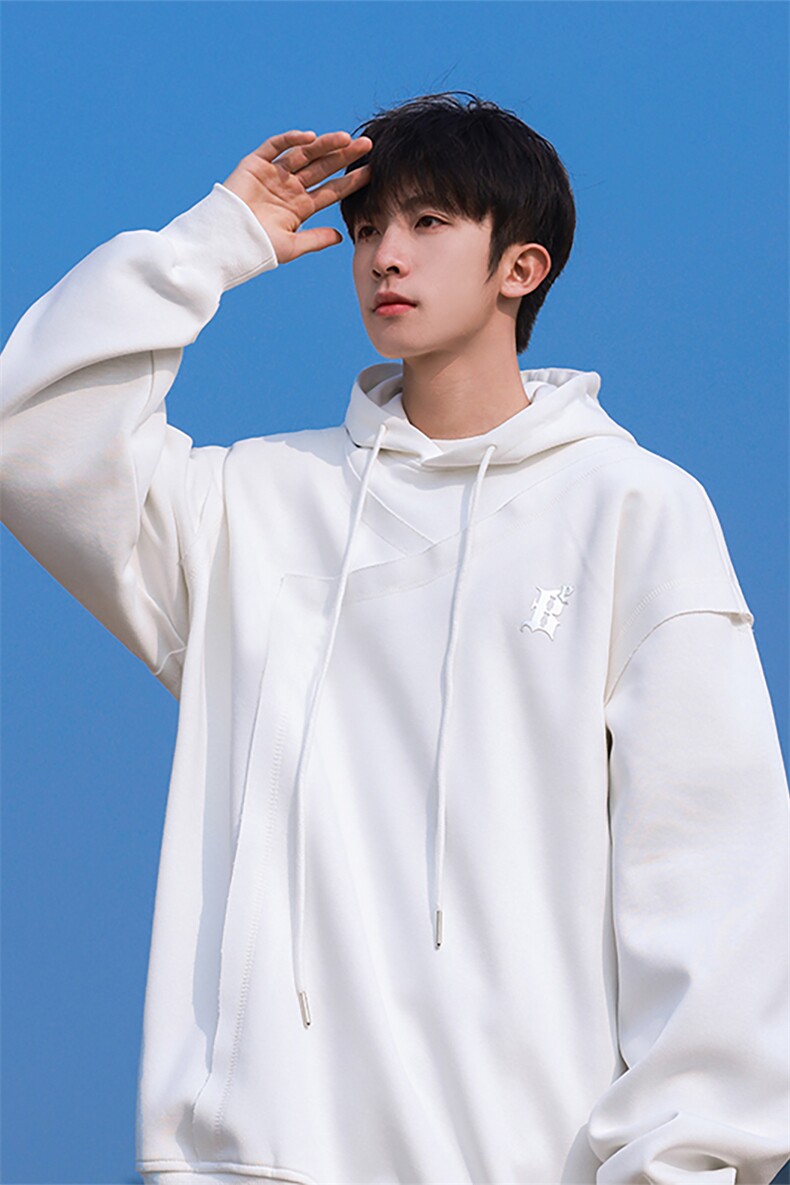 2025春季新款连帽套头休闲潮流卫衣W0039-P75,男装卫衣,星座109
