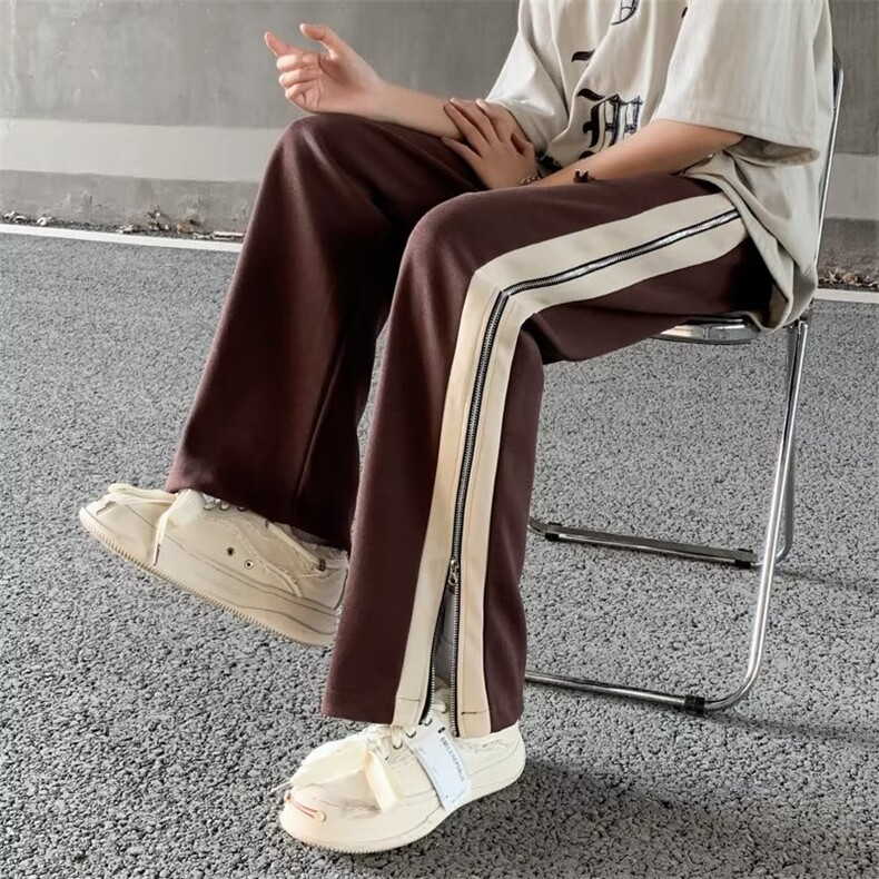 夏季拉链长裤潮流男潮青春流行时尚潮牌原宿运动裤GK107-P45,男装休闲裤,星座1109-3