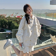 现货重工艺套装2508P175控258，女装套装/套裙，2C201