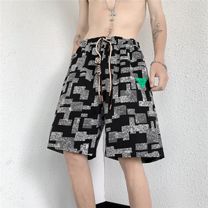 港风短裤男大码中兴风短裤男士男潮流五分裤男DK8752P30控48图片