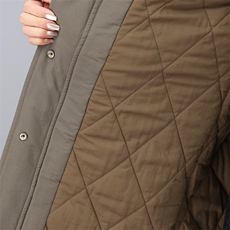 2023冬装新款中长款派克服加厚棉衣，女装派克服，小林双子