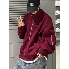 日系春秋立领夹克男女ins复古情侣宽松休闲工装外套J691，男装夹克，星座1116A（原606A-3）