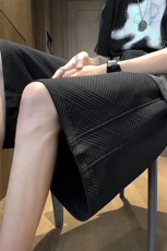 夏肌理感华夫格短裤男美式高街宽松休闲五分裤子XZ514-2-1526-P38，男装牛仔裤，星座514-2(原B239)