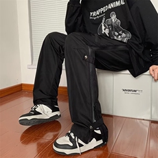 高街vibe休闲裤男宽松直筒防水机能工装裤hiphop冲锋裤G5808-P48，男装休闲裤，星座1008