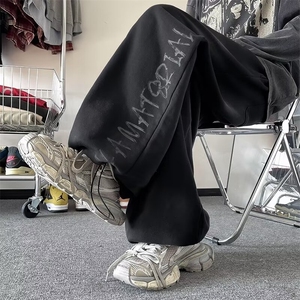 春季美式潮牌hiphop运动卫裤美式复古慵懒休闲裤男士 K7653-P48图片
