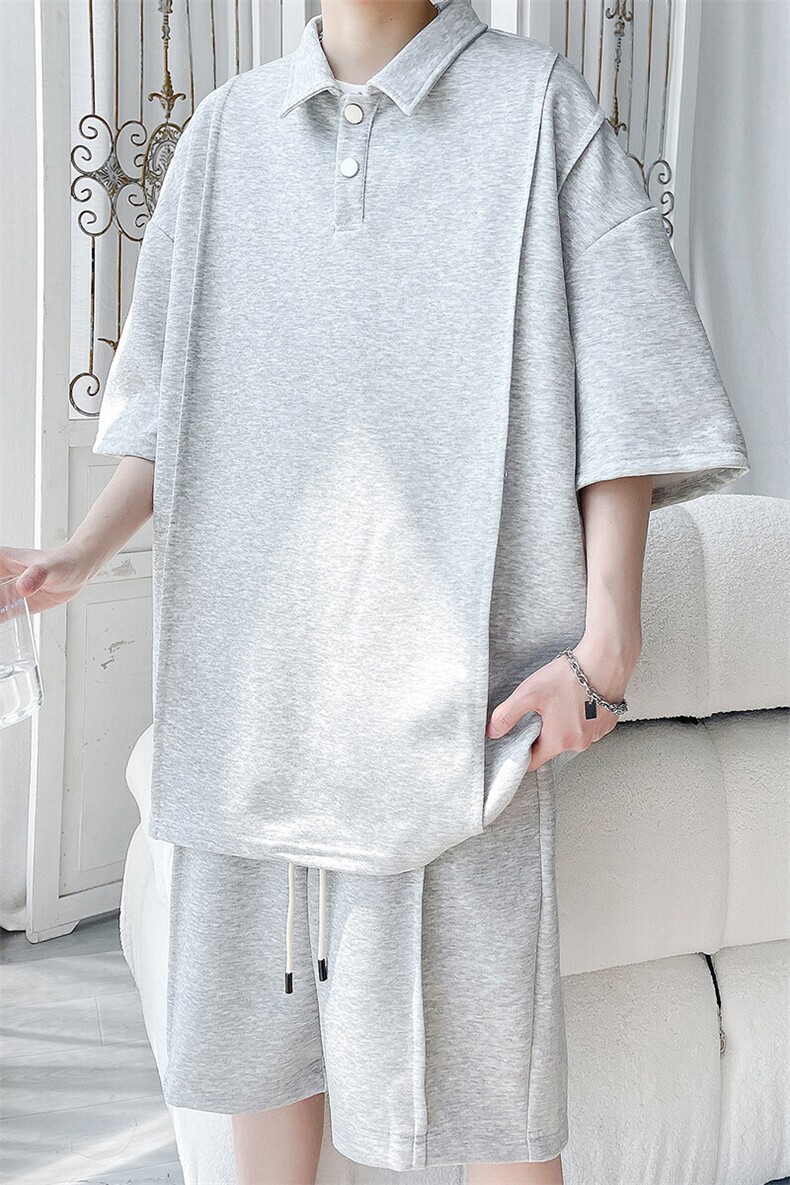 夏季POLO衫设计感运动套装T3632特P30控58/DK8607特P25控48,男装Polo衫,电商A007