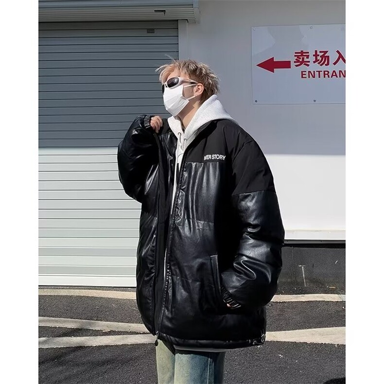 棉袄外套棉服男款冬季立领加厚2024年新款潮流宽松学生男装面包服,男装棉衣,星座410-6（原星座1304-1）