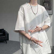 现货TZ779-特批50控88夏季简约高级感T恤短裤两件套大码男，男装牛仔裤，电商A059