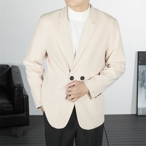 休闲西服外套男士修身商务职业正装韩版伴郎礼服新郎上班西装外套图片