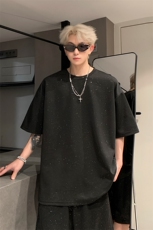 量大优供视频300g重磅满天星短袖t恤男xxt200-特p19，男装T恤，电商B371
