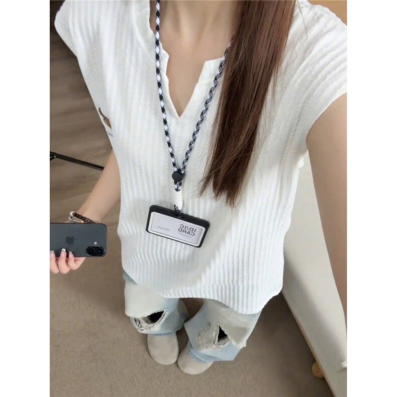 白色肌理感冰感无袖背心男女款夏季腊肠小狗刺绣t恤美式运动坎肩,男装背心/马甲,星座506A