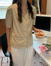 现货短袖西装上衣，女装西装，汐美