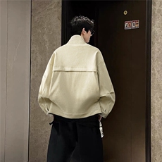 得物二开灯芯绒假两件休闲外套夹克男潮牌高端品质JK1189-P95，男装夹克，星座1103-3