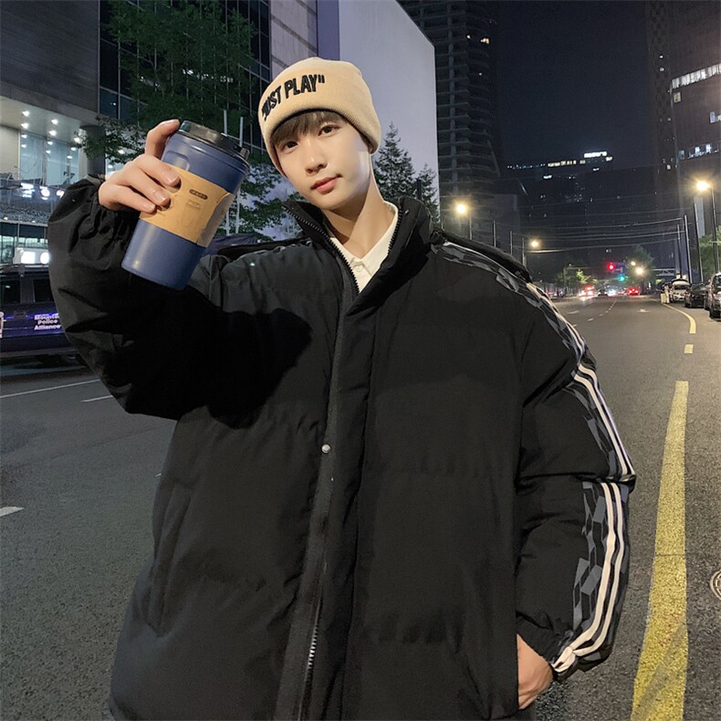 港风2026新品冬季宽松情侣装男装棉衣棉服冬装加厚外套D001-P105,男装棉衣,星座717