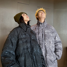 新中式情侣棉衣棉服面包服立领盘扣棉袄外套-量大有差G1608-P85，男装棉衣，星座207