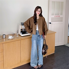 25新款麂皮绒外套，女装短外套，浙宝238